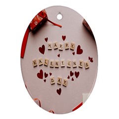 Valentine Gift Box Ornament (oval)