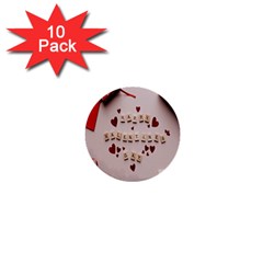 Valentine Gift Box 1  Mini Buttons (10 Pack)  by artworkshop