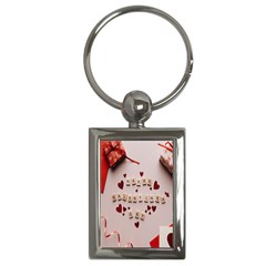 Valentine Gift Box Key Chain (rectangle) by artworkshop