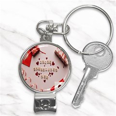 Valentine Gift Box Nail Clippers Key Chain by artworkshop