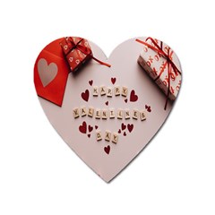 Valentine Gift Box Heart Magnet by artworkshop