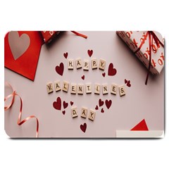 Valentine Gift Box Large Doormat by artworkshop