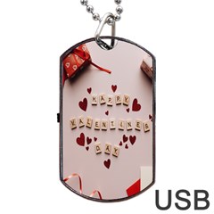 Valentine Gift Box Dog Tag Usb Flash (two Sides) by artworkshop