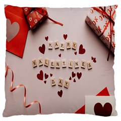 Valentine Gift Box Large Cushion Case (one Side) by artworkshop