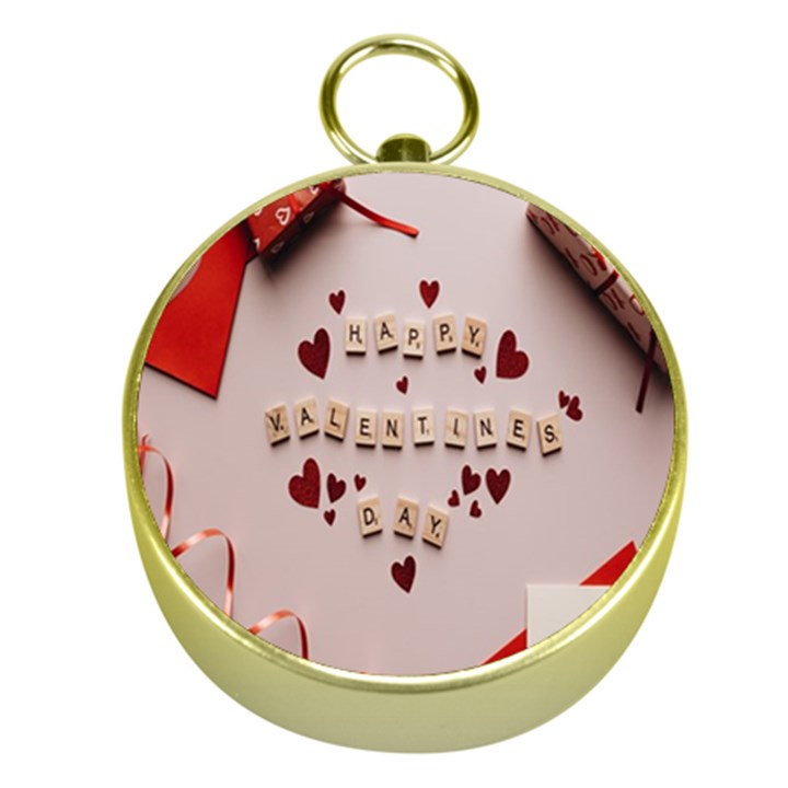 Valentine Gift Box Gold Compasses