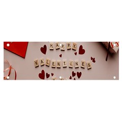 Valentine Gift Box Banner And Sign 6  X 2 