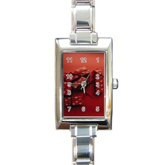 Valentines Gift Rectangle Italian Charm Watch