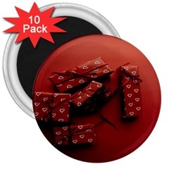 Valentines Gift 3  Magnets (10 Pack)  by artworkshop