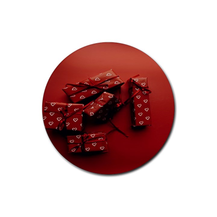 Valentines Gift Rubber Coaster (Round)