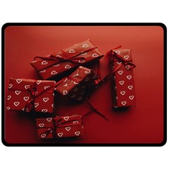 Valentines Gift One Side Fleece Blanket (large) by artworkshop