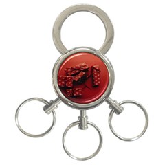 Valentines Gift 3-ring Key Chain by artworkshop