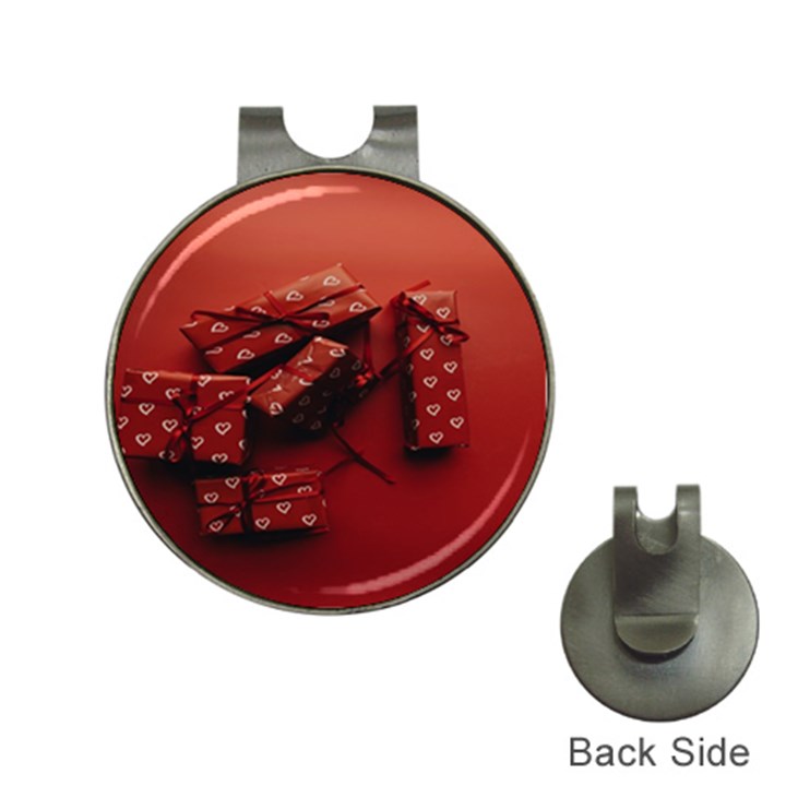 Valentines Gift Hat Clips with Golf Markers