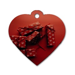 Valentines Gift Dog Tag Heart (two Sides) by artworkshop