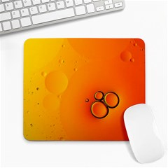 Wallpaper Liquid Bubbles Macro Orange Bright Large Mousepad by artworkshop