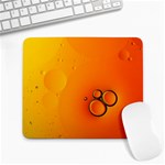 Wallpaper Liquid Bubbles Macro Orange Bright Large Mousepad Front