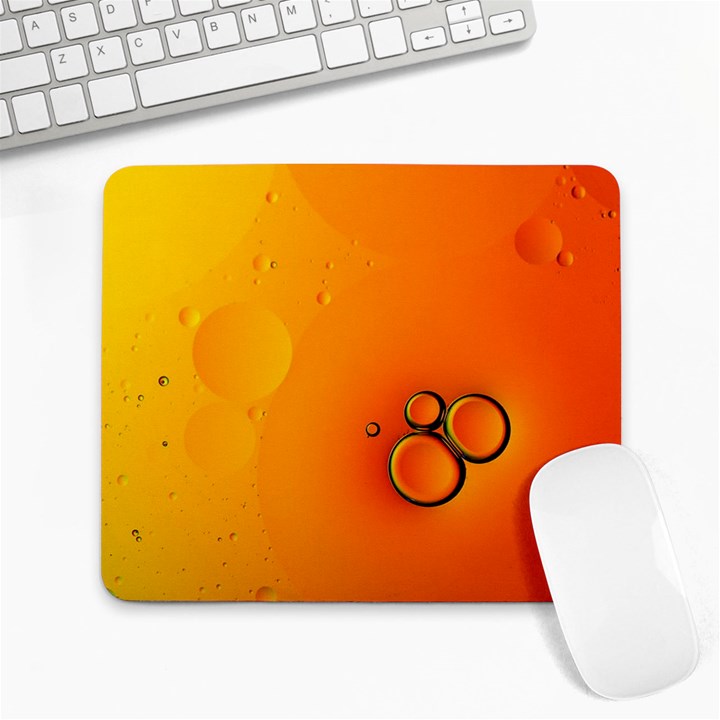 Wallpaper Liquid Bubbles Macro Orange Bright Large Mousepad