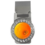 Wallpaper Liquid Bubbles Macro Orange Bright Money Clips (CZ)  Front