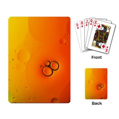 Wallpaper Liquid Bubbles Macro Orange Bright Playing Cards Single Design (rectangle) by artworkshop