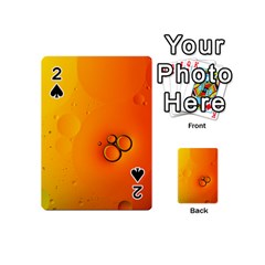 Wallpaper Liquid Bubbles Macro Orange Bright Playing Cards 54 Designs (mini) by artworkshop