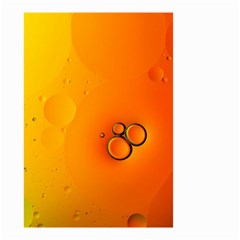 Wallpaper Liquid Bubbles Macro Orange Bright Small Garden Flag (two Sides) by artworkshop