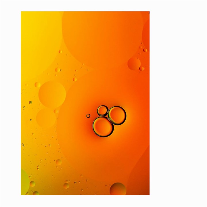 Wallpaper Liquid Bubbles Macro Orange Bright Large Garden Flag (Two Sides)