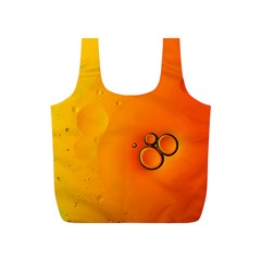 Wallpaper Liquid Bubbles Macro Orange Bright Full Print Recycle Bag (s)