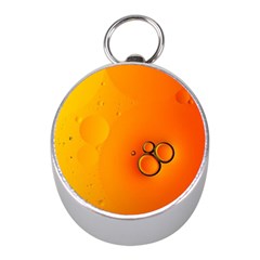 Wallpaper Liquid Bubbles Macro Orange Bright Mini Silver Compasses by artworkshop