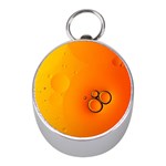 Wallpaper Liquid Bubbles Macro Orange Bright Mini Silver Compasses Front