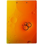 Wallpaper Liquid Bubbles Macro Orange Bright A4 Acrylic Clipboard Back