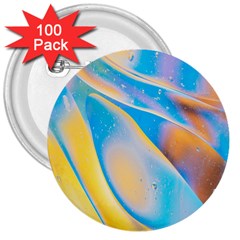 Water And Sunflower Oil 3  Buttons (100 Pack)  by artworkshop