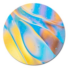 Water And Sunflower Oil Magnet 5  (round) by artworkshop