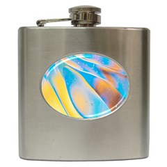 Water And Sunflower Oil Hip Flask (6 Oz) by artworkshop