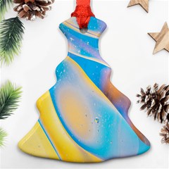 Water And Sunflower Oil Christmas Tree Ornament (two Sides) by artworkshop