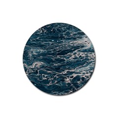 Water Sea Rubber Round Coaster (4 Pack) by artworkshop