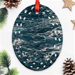 Water Sea Oval Filigree Ornament (Two Sides) Front