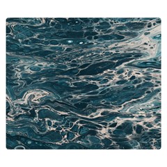 Water Sea One Side Premium Plush Fleece Blanket (small) by artworkshop