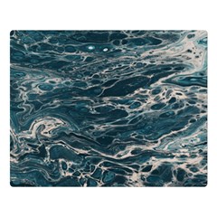 Water Sea One Side Premium Plush Fleece Blanket (large)