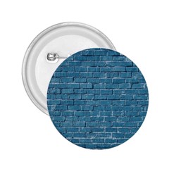 White And Blue Brick Wall 2 25  Buttons by artworkshop