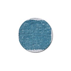 White And Blue Brick Wall Golf Ball Marker (4 Pack) by artworkshop