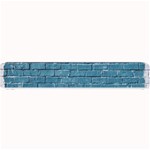 White And Blue Brick Wall Small Bar Mat 24 x4  Bar Mat