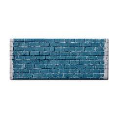 White And Blue Brick Wall Hand Towel