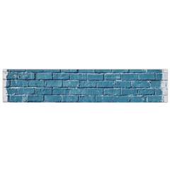 White And Blue Brick Wall Small Premium Plush Fleece Scarf by artworkshop