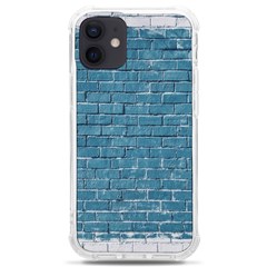 White And Blue Brick Wall Iphone 12 Mini Tpu Uv Print Case	 by artworkshop