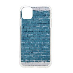 White And Blue Brick Wall Iphone 11 Tpu Uv Print Case