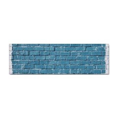 White And Blue Brick Wall Sticker Bumper (10 Pack) by artworkshop