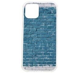 White And Blue Brick Wall Iphone 12 Pro Max Tpu Uv Print Case by artworkshop