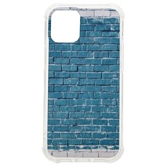 White And Blue Brick Wall Iphone 12 Mini Tpu Uv Print Case	 by artworkshop