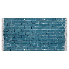 White And Blue Brick Wall Banner And Sign 8  X 4 