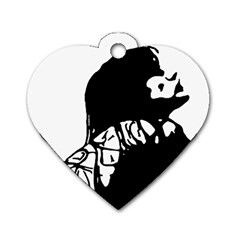 Mrn Dog Tag Heart (one Side) by MRNStudios