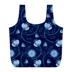 Flower Full Print Recycle Bag (l) by zappwaits